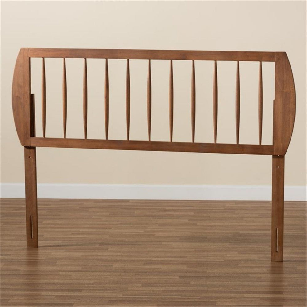Baxton Studio Norman Walnut Finished Wood King Size Headboard