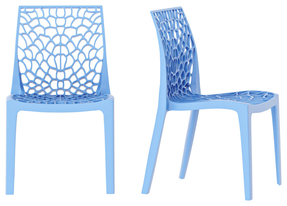 Karissa Weatherproof Chair, Set of 2, Blue