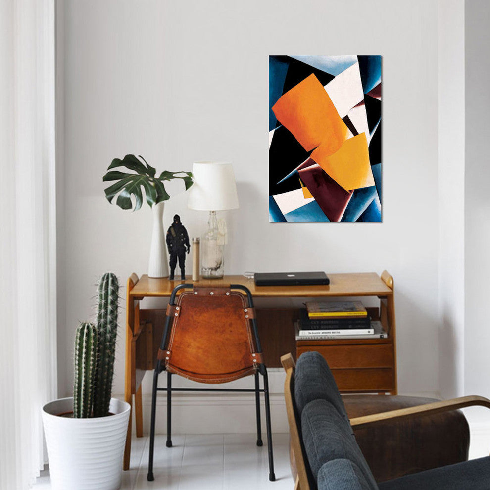 "Painterly Architectonics" by Lyubov Popova, Canvas Print, 18"x12"