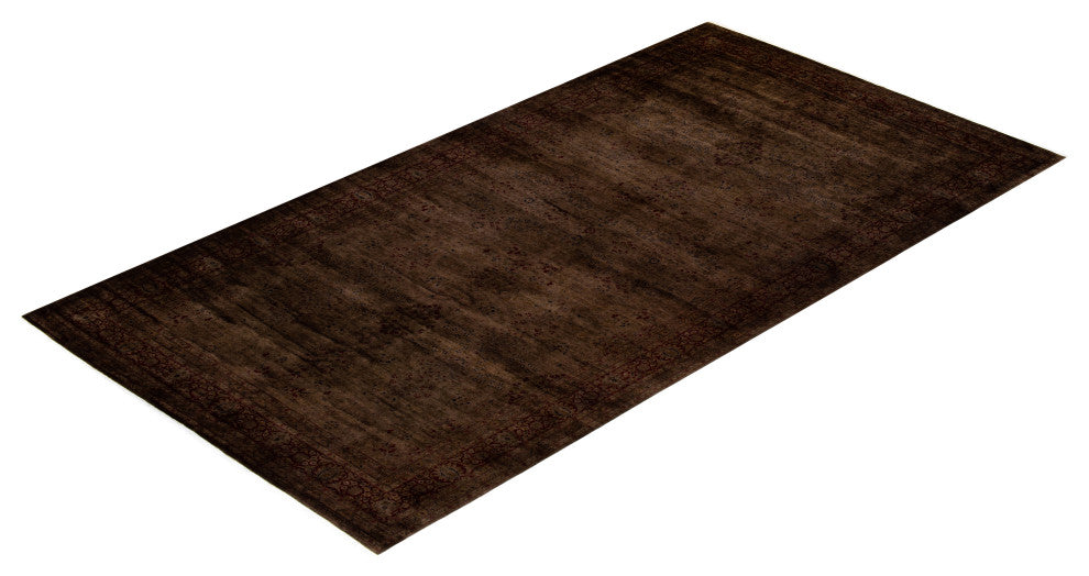 Fine Vibrance, One-of-a-Kind Hand-Knotted Area Rug Brown, 8' 3" x 16' 0"