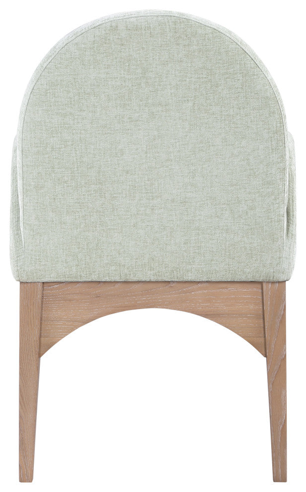 Waldorf Chenille Upholstered Dining Chair, Black, Chenille, Natural Finish, Mint, Arm Chair, Chenille Fabric, Natural Finish