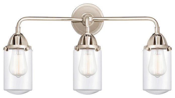 288-3W-PN-G312 Dover 3 Light 22.5" Bath Vanity Light, Polished Nickel