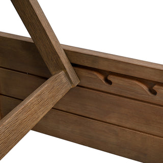 Safavieh Couture Indoor-Outdoor Blanquilla Chaise Lounge, Natural/Beige