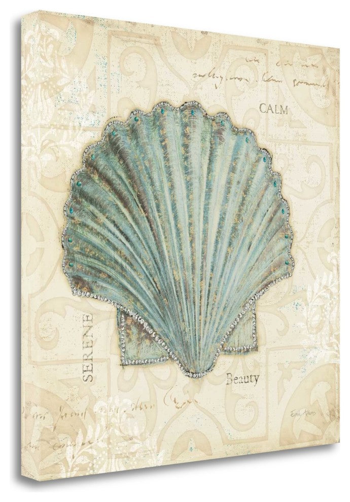 "Beach Treasures I" By Emily Adams, Giclee Print on Gallery Wrap Canvas