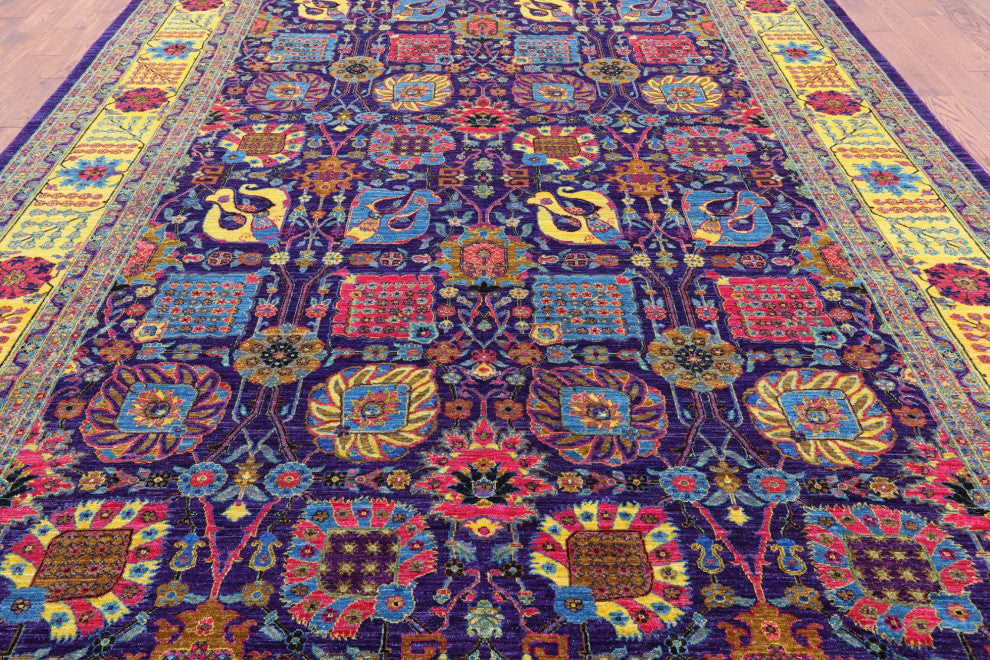 Persian Tabriz Hand Knotted Wool Rug 9' 10" X 13' 9" Q5925