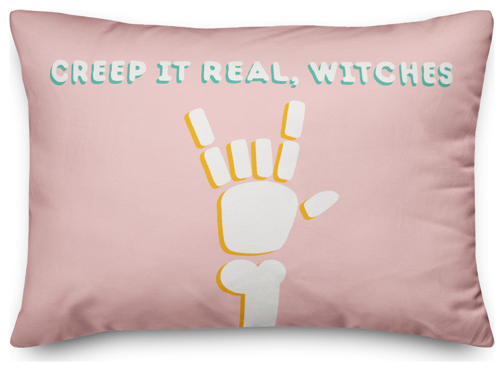 Creep It Real Witches 14x20 Throw Pillow