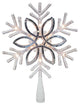 Sylvania V49420-88 Acrylic Mirrored Snowflake Christmas Tree Topper, 10", Clear