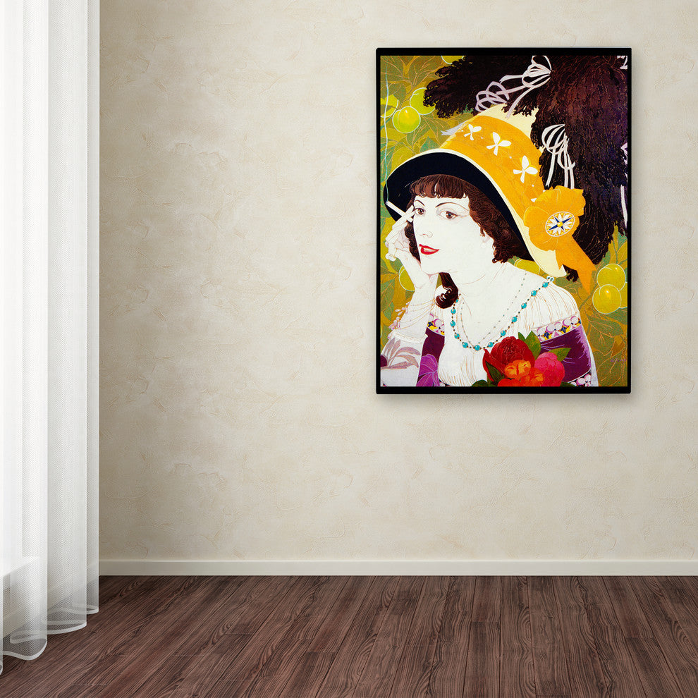 Vintage Lavoie 'De Feure Smoking Woman Iii' Canvas Art, 19x14