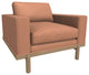Cantor Leather Chair, Finish Shown: Dove, Leather Shown: Peony
