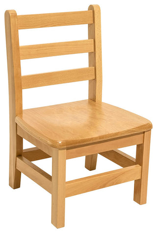 RRI Goods Ladderback Kids Wooden Chair Set of 2, 14"