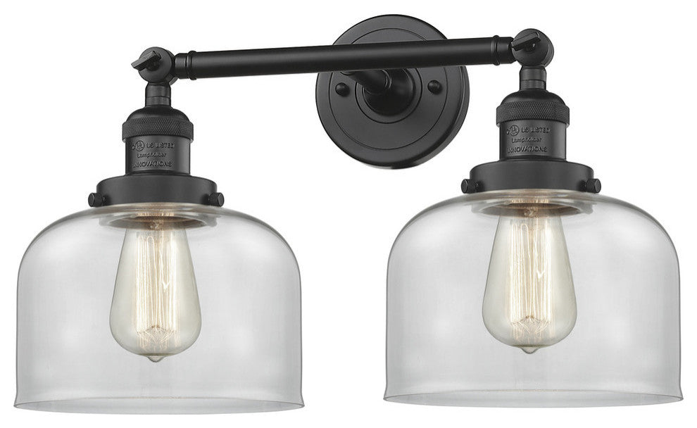 Innovations Lighting 208-Bk-G72 2 Light Bathroom Fixture