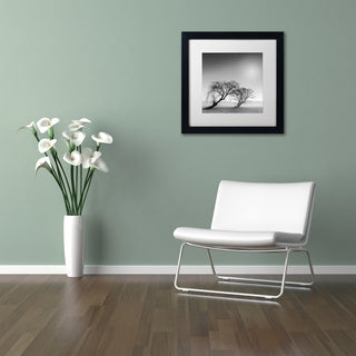 "Reverencia" Matted Framed Canvas Art by Moises Levy