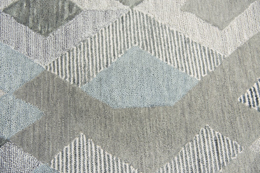 Rizzy Home Idyllic ID927A Natural Geometric Area Rug, Rectangular 5'x8'