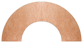 7.25'.x2.5'. Serpentine Wood Folding Banquet Table