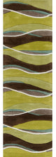 KAS Eternity 1084 Lime/Mocha Landscapes Area Rug, Runner