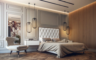 Amy Bed, White, Queen