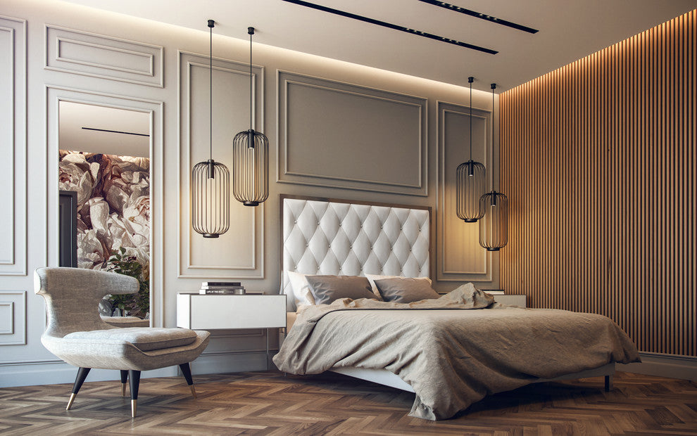 Amy Bed, White, Queen