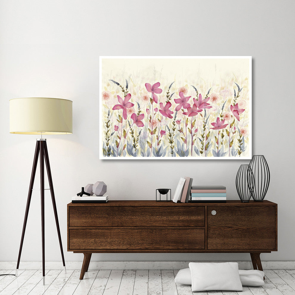 "Watercolor Garden" Digital Paper Print by Elyse DeNeige, 62"x42"