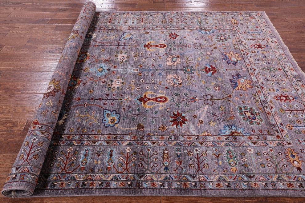 6' 9" X 9' 9" Handmade Persian Tabriz Wool Rug Q9822