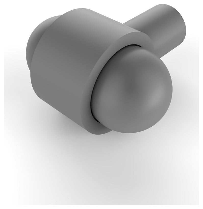 1-1/2" Cabinet Knob, Matte Gray