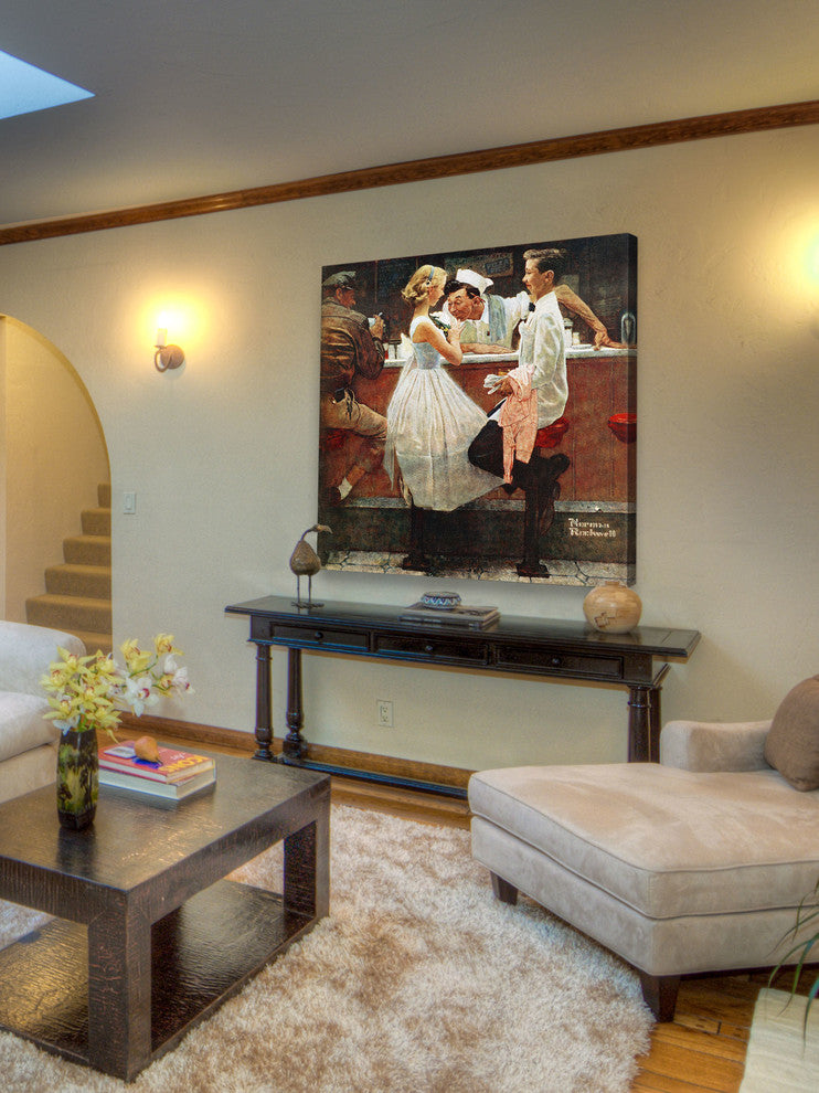 "After the Prom" Painting Print on Canvas by Norman Rockwell
