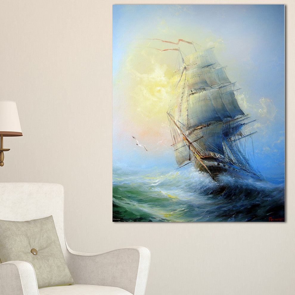 "Large Sailing Boat" Canvas Print