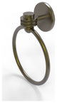Satellite Orbit One Towel Ring With Dotted Accent, Antique Brass