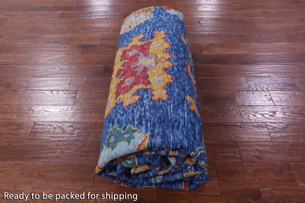 Turkish Oushak Handmade Rug 10' 4" X 14' 0" - Q14774