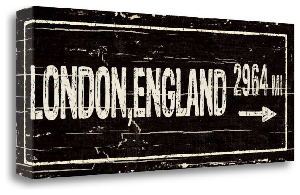 "Destination Signs IV" By Pela Studio, Giclee Print on Gallery Wrap Canvas