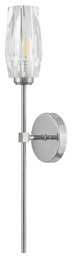 Hinkley Ana Large Single Light Sconce, Polished Nickel