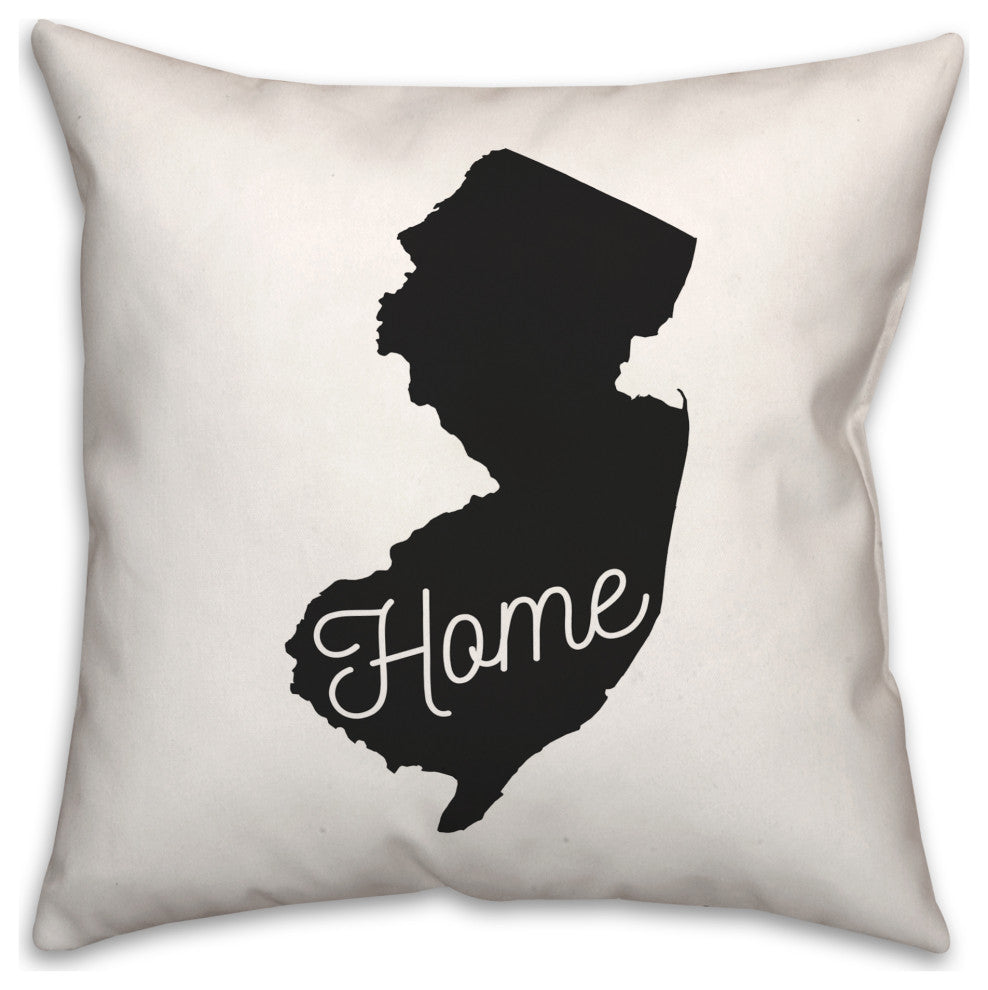 New Jersey Home 18x18 Spun Poly Pillow