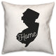 New Jersey Home 18x18 Spun Poly Pillow