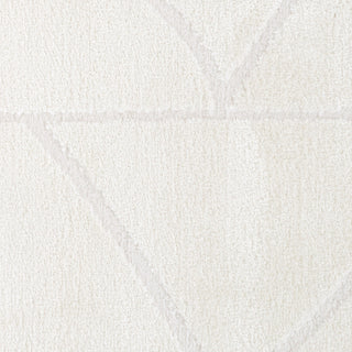Monotone Moroccan Ivory Power-Loom Area Rug 5' x 7'6"