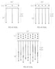 Modern Forms Cascade LED 23-Light Linear Chandelier in Polished Nickel