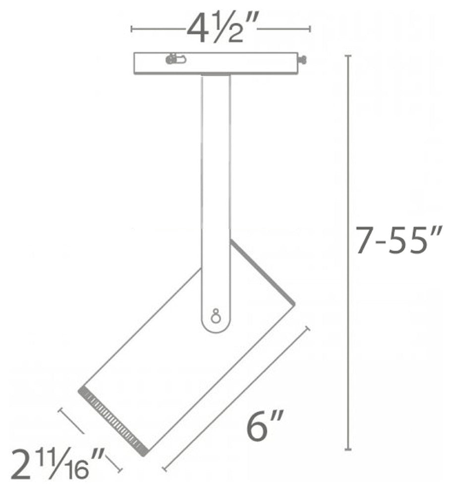 Silo X20 LED Monopoint With 48" Extension 4000K, Brushed Nickel