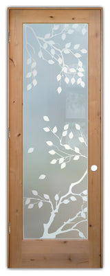 Interior Doors - Cherry Tree Frosted Glass Design - 28" x 80" - CUSTOMIZE...