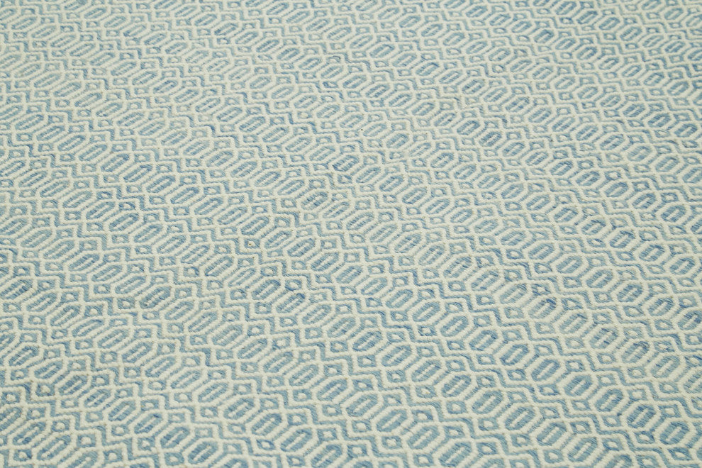 Rug N Carpet - Handmade Modern Design 8' 1'' x 10' 0'' Wool Unique Kilim Rug