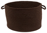 Rhody Rug Wear Ever Brown Poly 18"X12" Basket