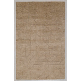 Quartz Relief Hand Made Indoor Area Rug, 8'x10', Sand