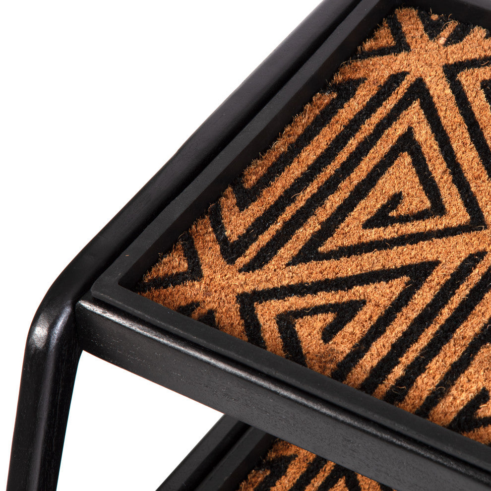 Double-Tier Black Stand With 2-Pair Rubber Boot Trays Ibadan