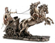 Achilles in Chariot, Greek Warrior King, Bronzed Sculpture Statue