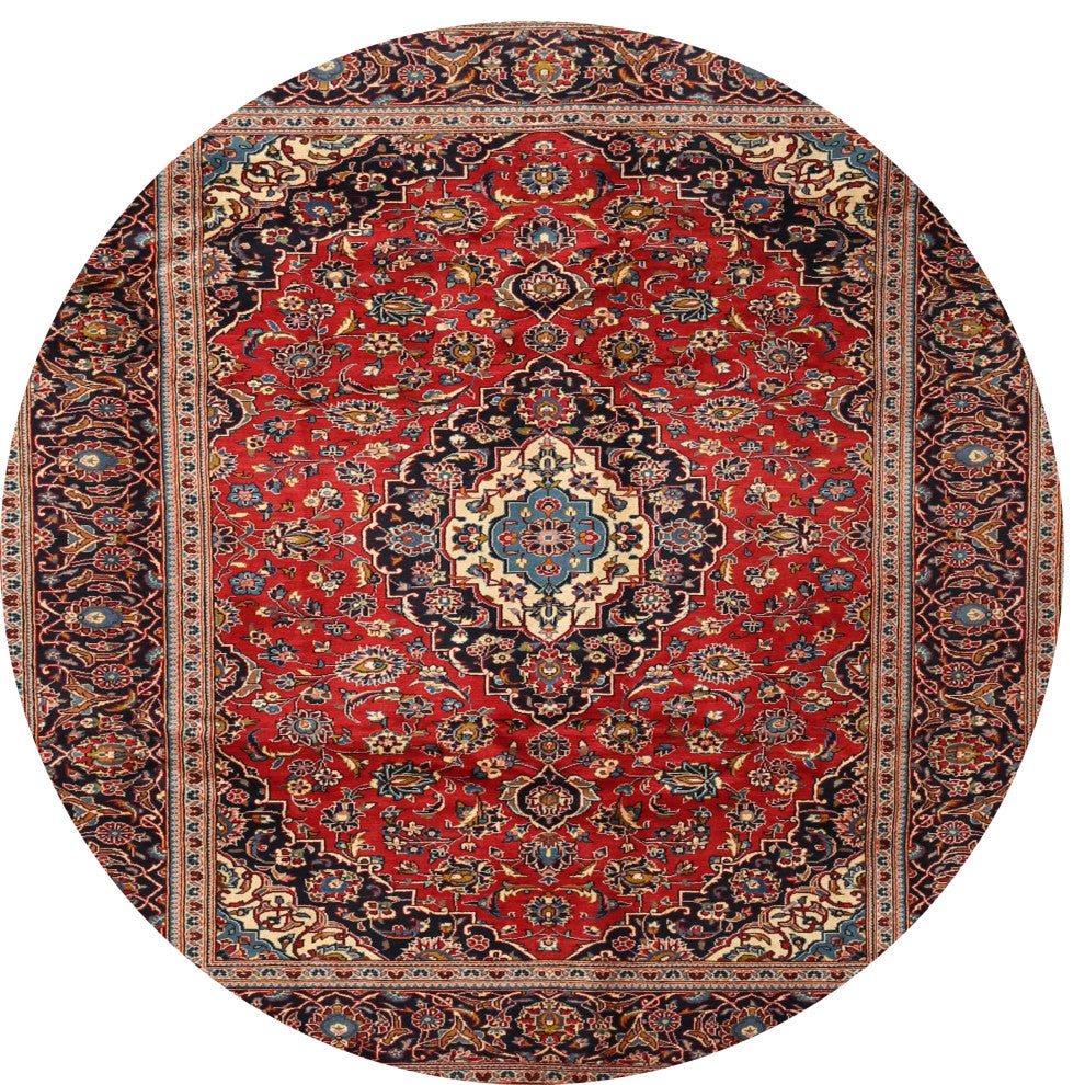Ahgly Company Indoor Round Traditional Area Rugs, 4' Round