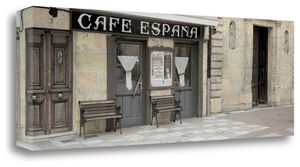 "Cafe Espana Pano - 1" By Alan Blaustein, Giclee Print on Gallery Wrap Canvas