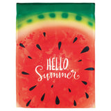 Flag  Printed  Hello Summer Wmelon Polyester Garden