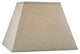 Square Mission Style6" Nickel Clip-on Chandelier Lampshade, Beige Linen