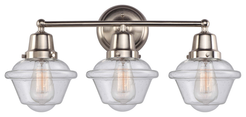 Innovations 623-3W-SN-G534 3-Light Bath Vanity Light, Brushed Satin Nickel