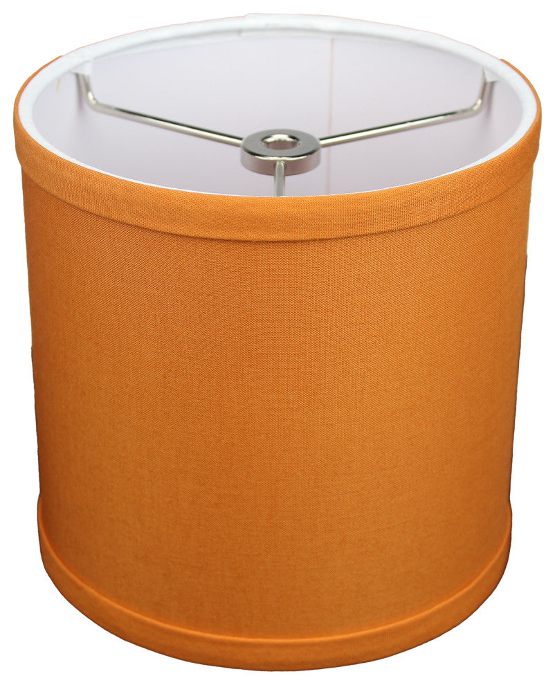 Fenchel Shades 6"x6"x6" Spider Attachment Drum Lamp Shade, Linen Cedar