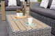 Cebu 5-Piece Wicker Patio Conversation Set Gray With Gray Cushions