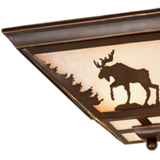 Vaxcel Yellowstone 14' Flush Mount Burnished Bronze