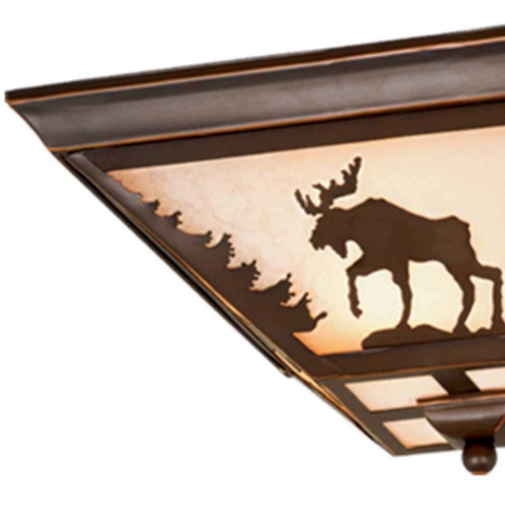 Vaxcel Yellowstone 14' Flush Mount Burnished Bronze